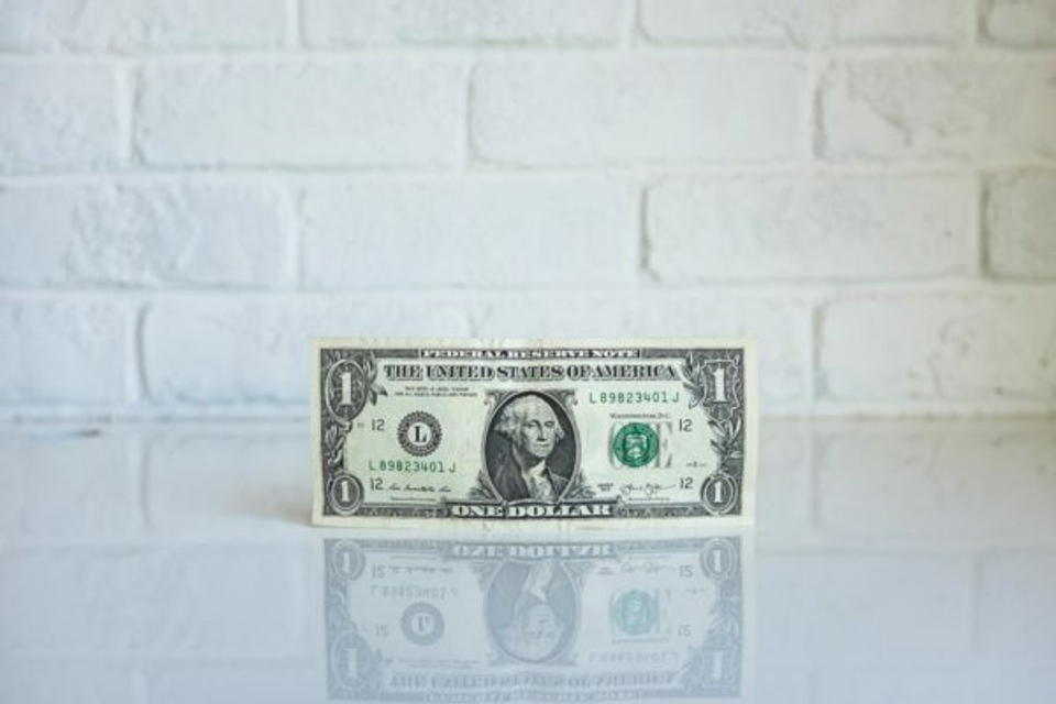 President George Washington on the one dollar bill