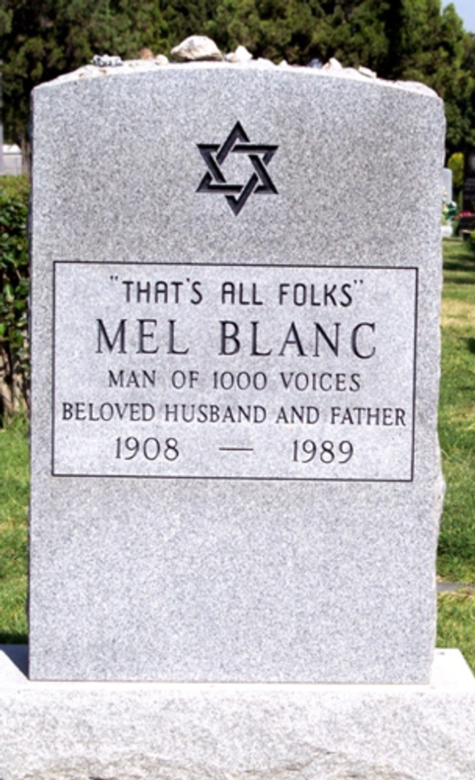 Mel Blanc’s tombstone