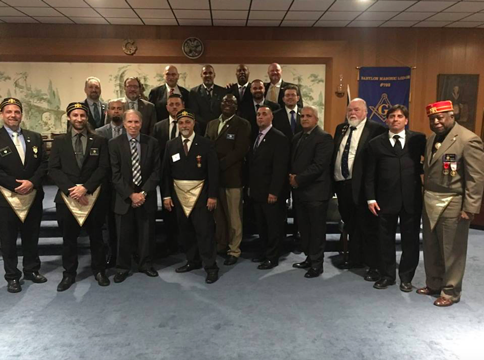 Brother Masons attend the 4th degree in Suffolk County
