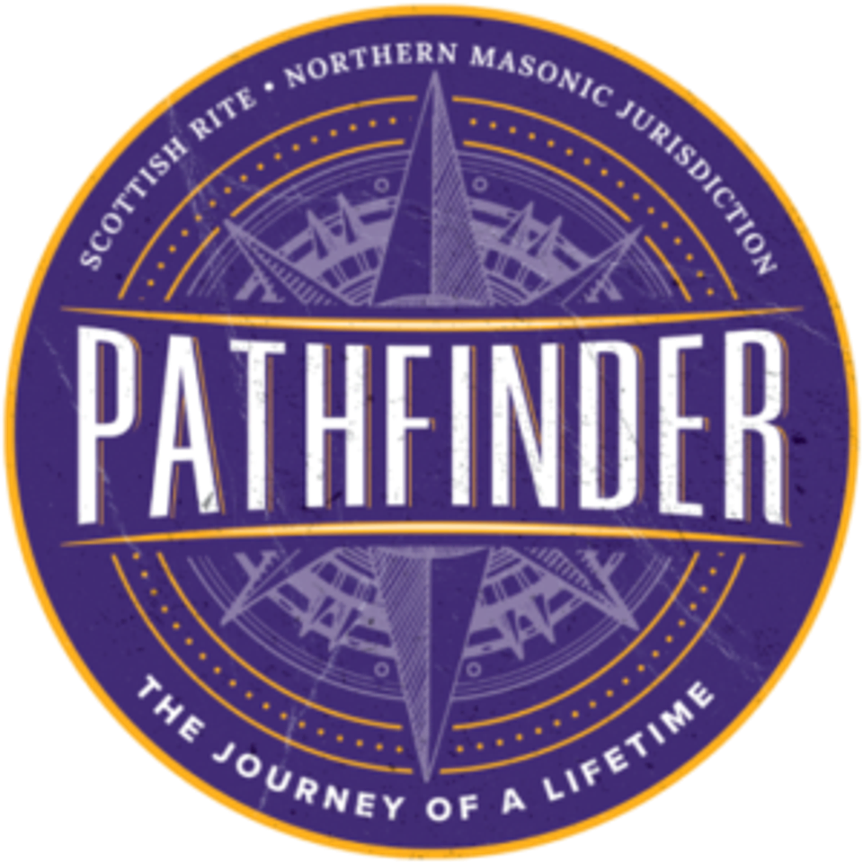 Pathfinder logo, a member-exclusive program brought forth by the Scottish Rite, NMJ