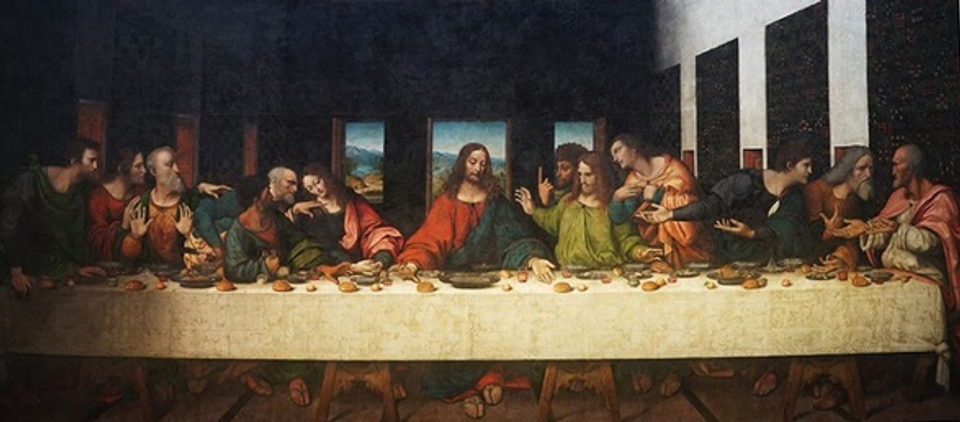 Leonardo da Vinci’s The Last Supper depicts Jesus and His Disciples