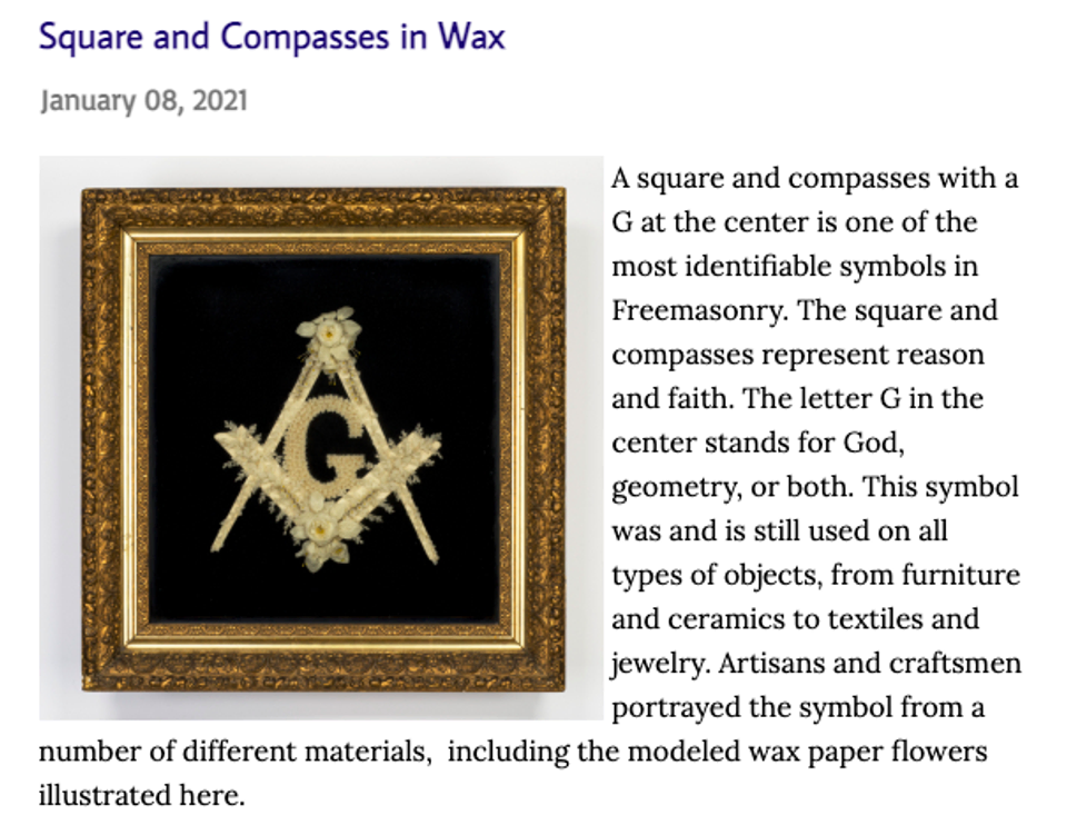 Masonic Museum & Library blog post