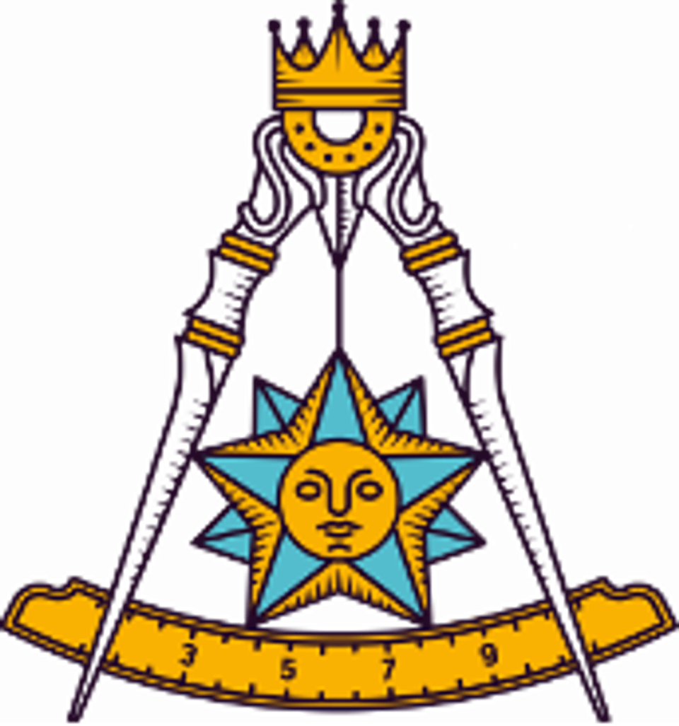 A vector illustration of the Lodge of Perfection’s emblem