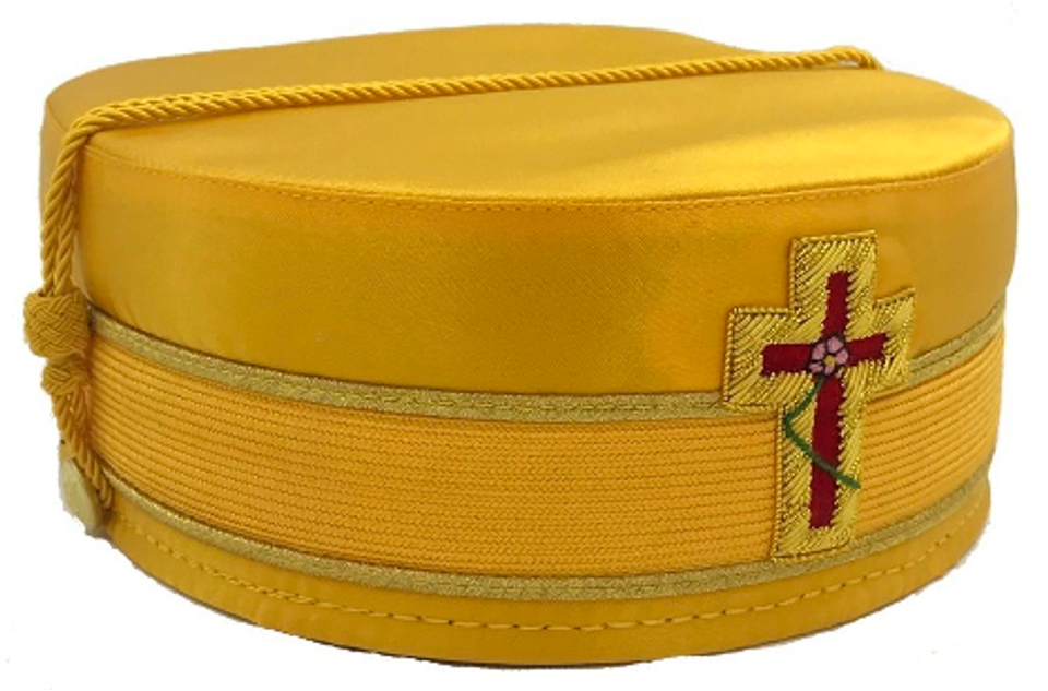 The Scottish Rite cap representing the Chapter of Rose Croix.