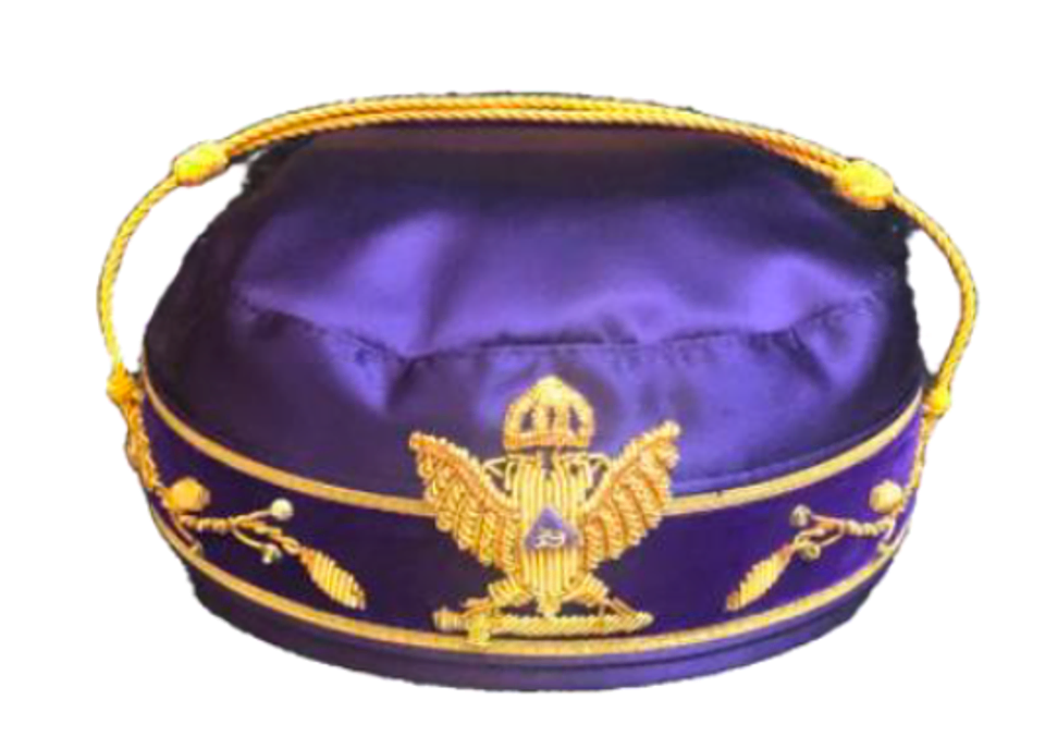 The Scottish Rite cap representing members of The Supreme Council.